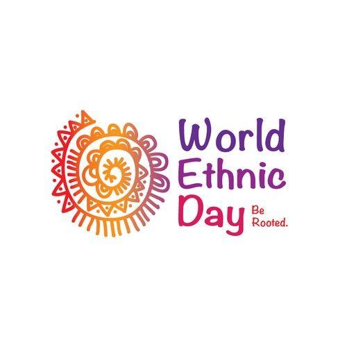 Ethnic Logo - Logo for World Ethnic Day to celebrate ethnic cultures of the world