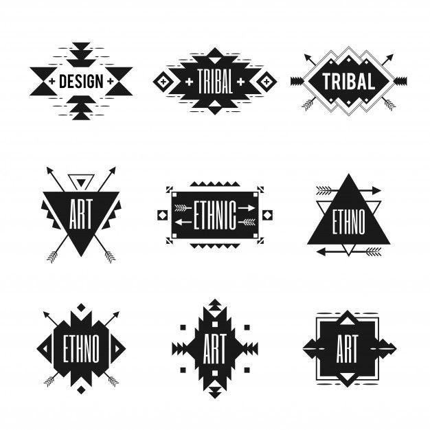 Ethnic Logo - Ethnic logo set Vector