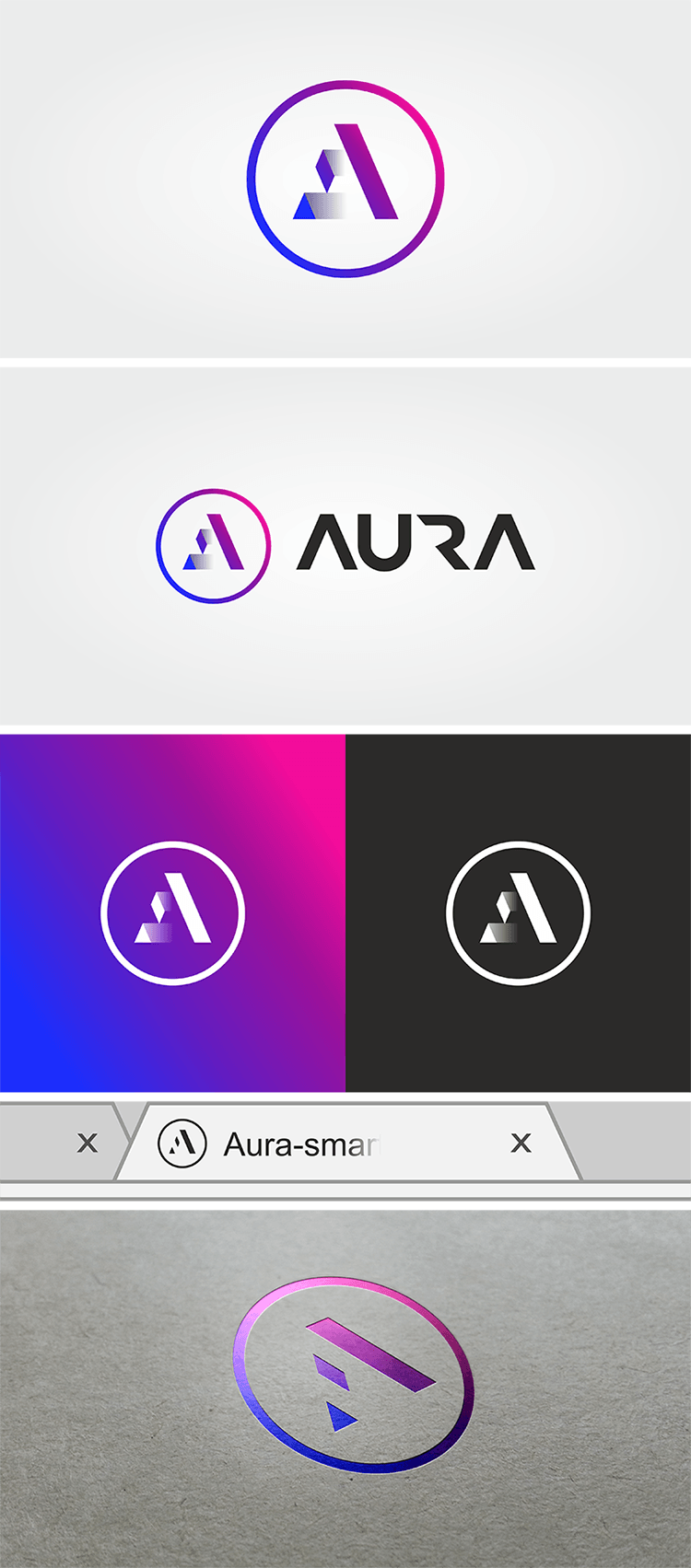 Aura Logo - LOGO CONTEST Aura Contract Ledger win up to $750