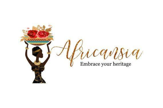 Ethnic Logo - African lady logo African woman Ethnic woman Africa logo | Etsy