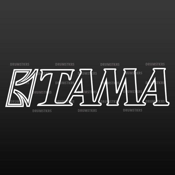 Tama Logo - Tama Outline logo replacement for Bass Drum head | Etsy