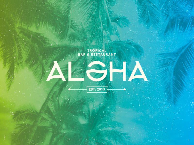Aloha Logo - ALOHA logo design
