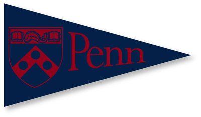 Pennsylvania Logo - University of Pennsylvania Bookstore - Penn Mini Logo Pennant Magnet ...