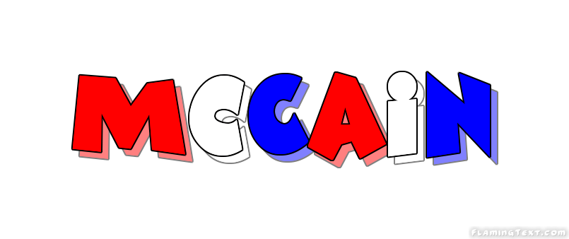 McCain Logo - United States of America Logo. Free Logo Design Tool from Flaming Text