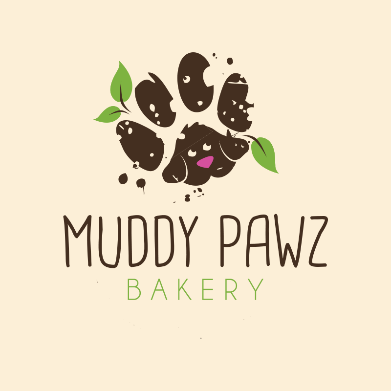 Pawz Logo - Muddy Pawz logo design created by combining leaves, muddy paw and ...