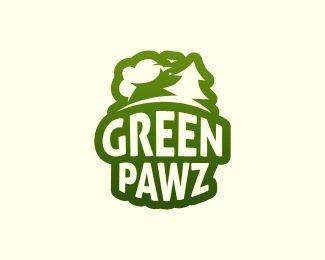 Pawz Logo - Green Pawz Designed