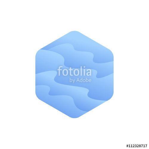 Blue Hexagon Logo - Blue Hexagon. Colorful Hexagon logo. Creative Design logo. Stock