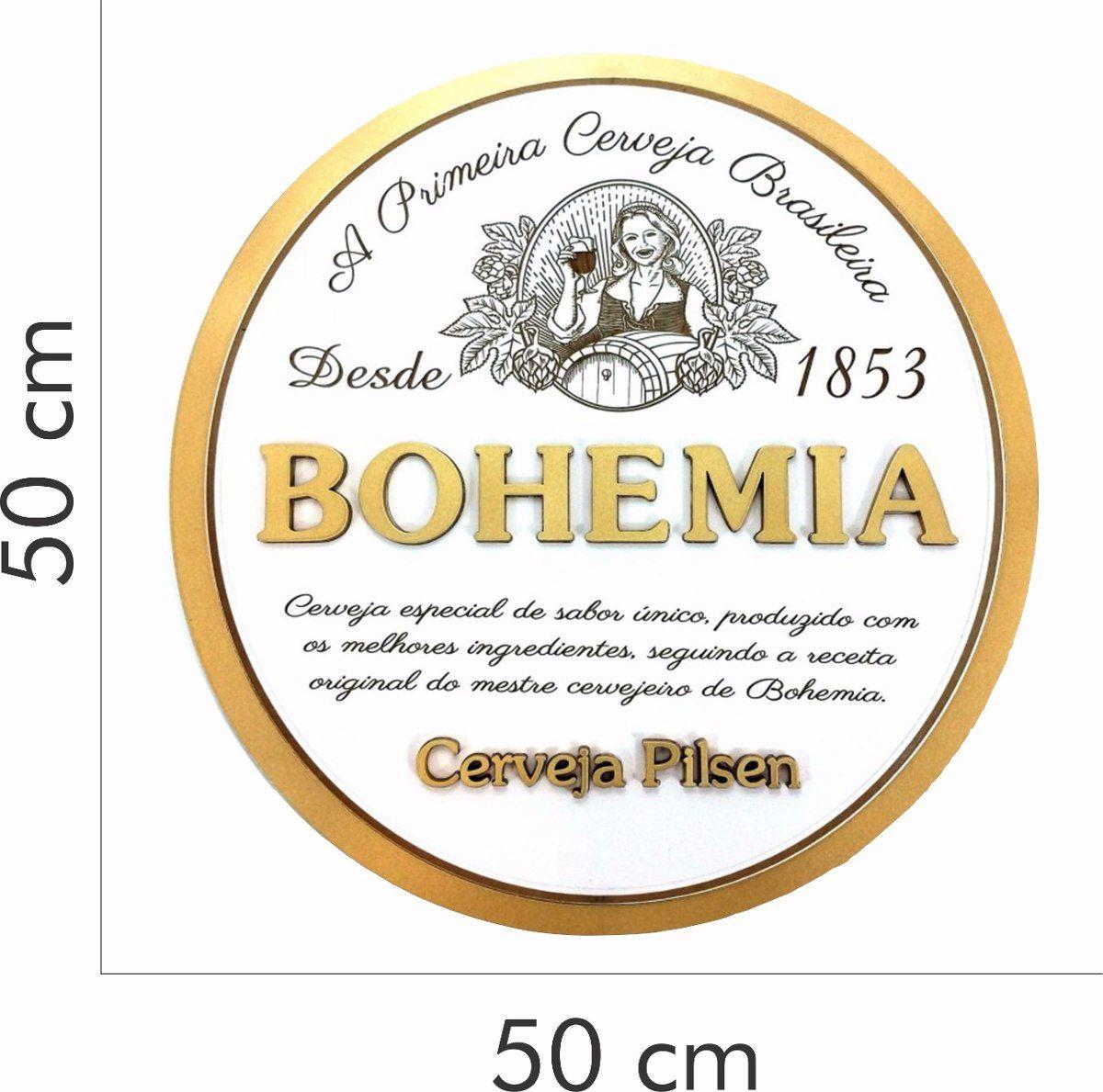 Bohemia Logo - Adesivo Parede Cozinha Geladeira Cerveja Logo Bohemia Pilsen - R$ 34 ...