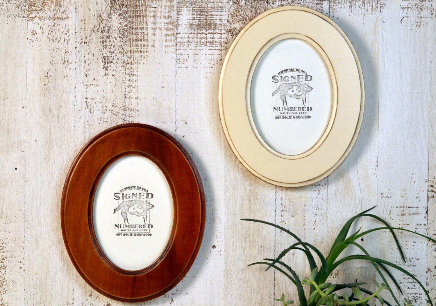 Ellipse-Shaped Logo - 5x7 Oval Opening Picture Frame Oval Shaped Outside in Finish COLOR ...