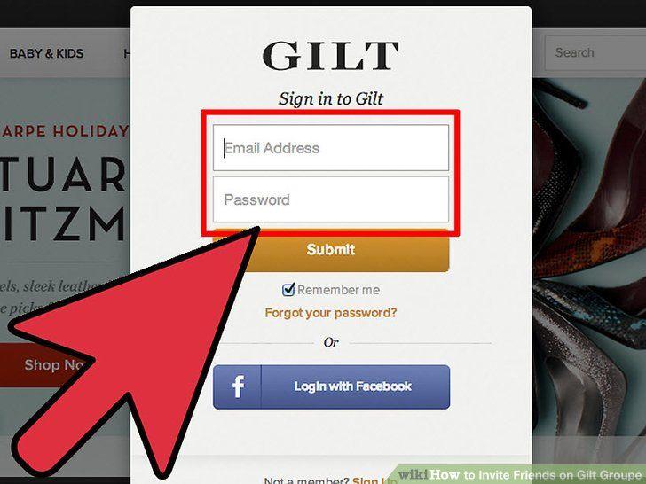 Gilt.com Logo - How to Invite Friends on Gilt Groupe: 9 Steps (with Picture)