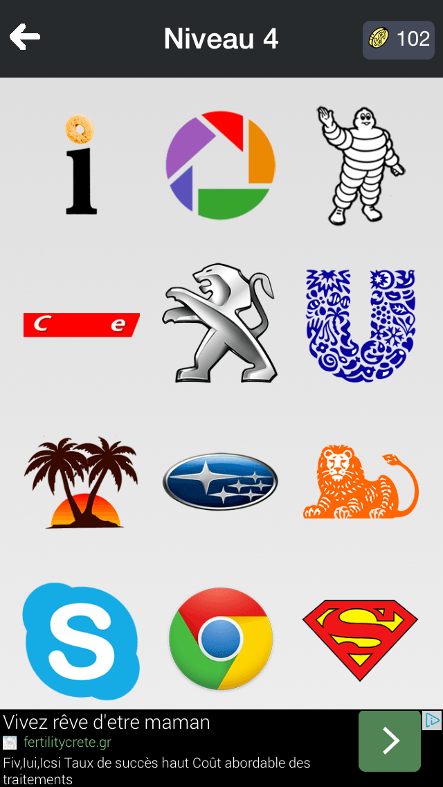 Jeu Logo - Logos Quiz iPhone 15/20 (test, photos)