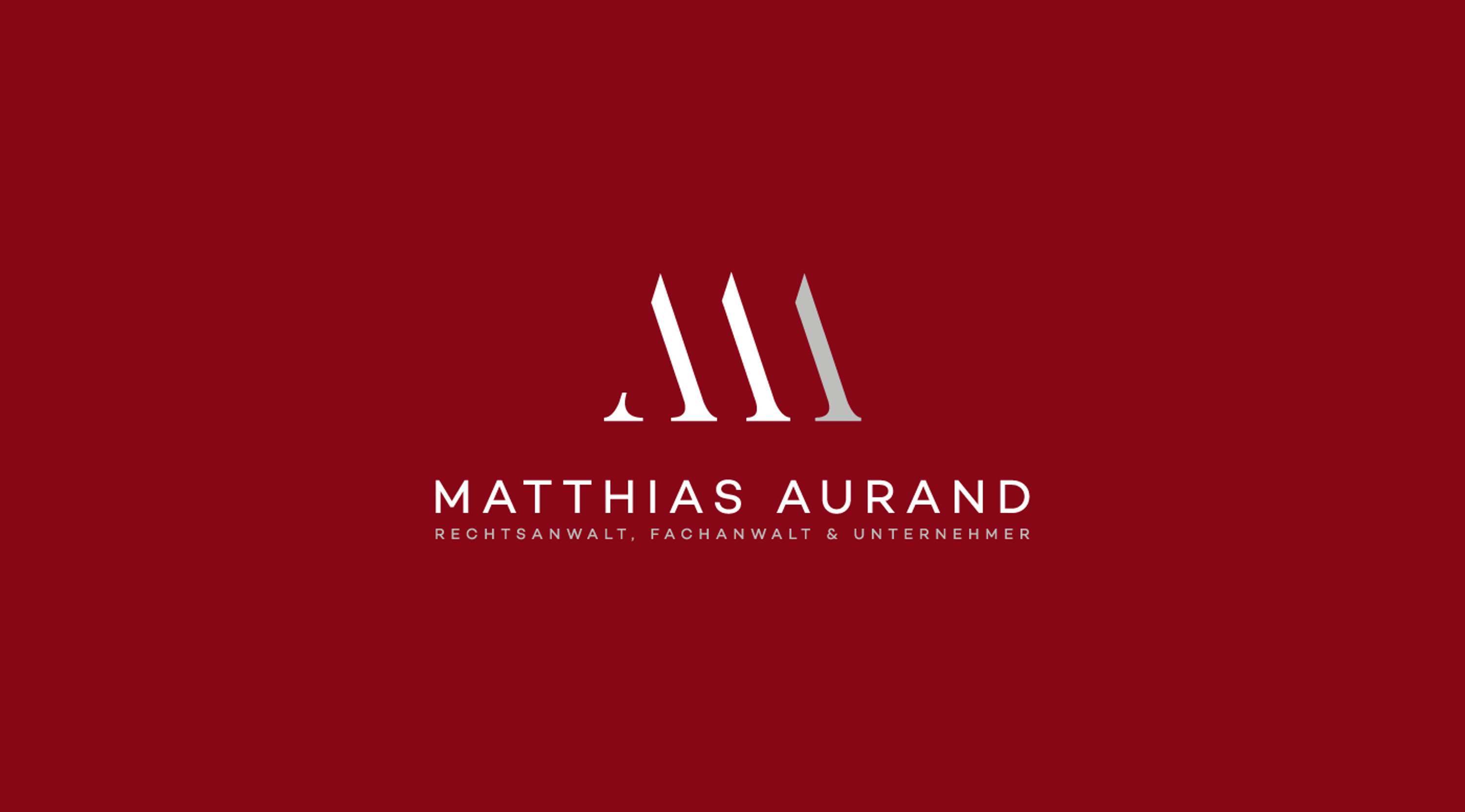 Matthias Logo - Lawyer Matthias Aurand Logo Design