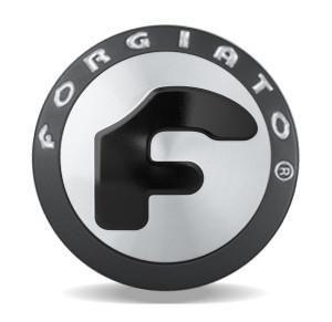 Forgiato Logo - Matte Black w/ Brushed Standard Cap (One Wheel Cap) – Forgiato Wheels