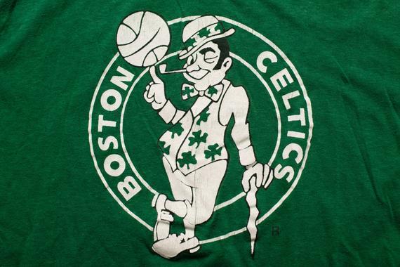 Leprechaun Logo - Boston Celtics T-Shirt Classic Leprechaun Logo Vintage | Etsy
