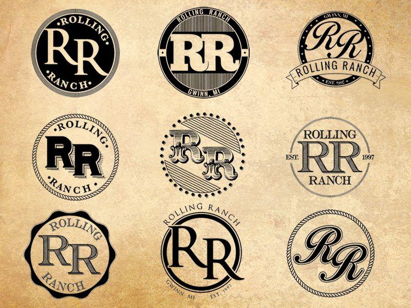 Initial Logo - Rolling Ranch Initial Logo Design