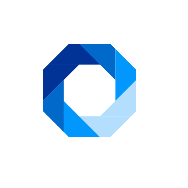 Blue Hexagon Logo - Photography Logo Template Vector (EPS, SVG) | OnlyGFX.com