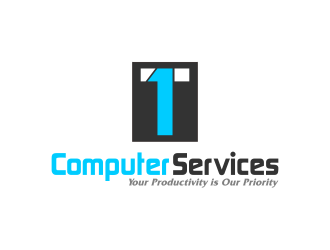 T1 Logo - T1 Computer Services logo design