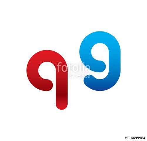 Q9 Logo - Q9 Logo Initial Blue And Red Stock Image And Royalty Free Vector