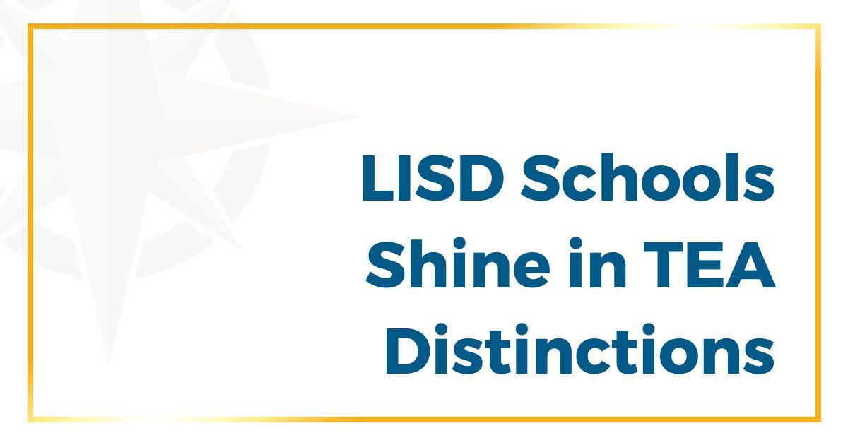 LISD Logo - LISD Schools Shine in TEA Distinctions - Leander Independent School ...