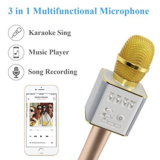 Q9 Logo - China Q9 Wireless Bluetooth Portable Karaoke Microphone with Logo