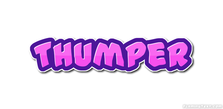Thumper Logo - Thumper Logo | Free Name Design Tool from Flaming Text