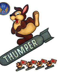 Thumper Logo - Thumper Nose Art T-shirt