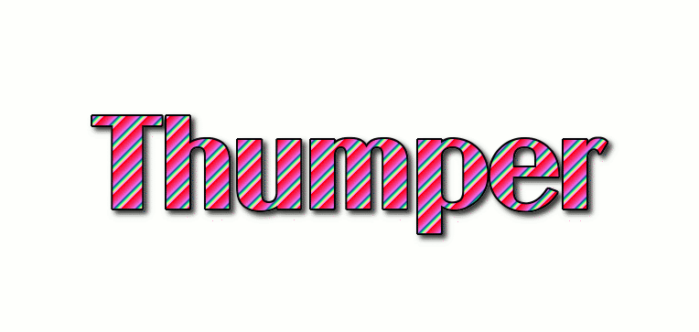 Thumper Logo - Thumper Logo. Free Name Design Tool from Flaming Text