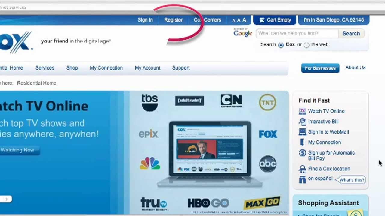 Cox.net Logo - Cómo activar su cuenta de Cox.net - YouTube