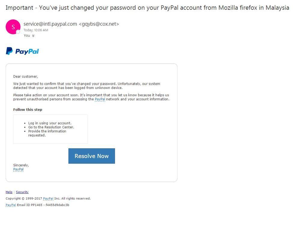 Cox.net Logo - Received a scam email - PayPal Community