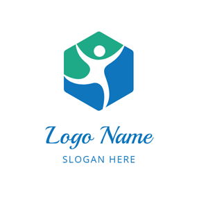 Blue Hexagon Logo - Free Hexagon Logo Designs | DesignEvo Logo Maker