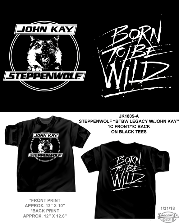 Steppenwolf Logo - Original Logo/Born To Be Wild T