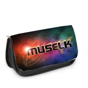 Muselk Logo - MUSELK GAMING BLACK ZIPPED PENCIL CASE YOUTUBE FUNNY GAME TWITCH ...
