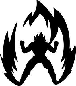Vegeta Logo - Dragonball ZGoku Power Up Sticker Decal Overlay Emblem Vinyl