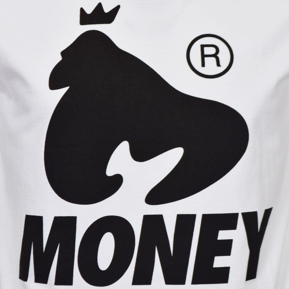 Large Logo - MONEY CLOTHING Money Clothing White Large Logo T-Shirt - Men from ...