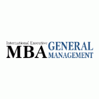 MBA Logo - International Executive MBA General Management Logo Vector .EPS