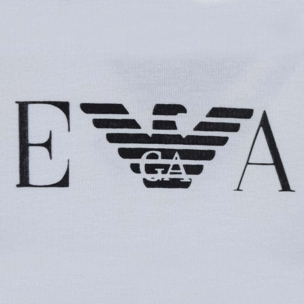 Large Logo - EMPORIO ARMANI Emporio Armani White Large Logo T-Shirt - Men from ...