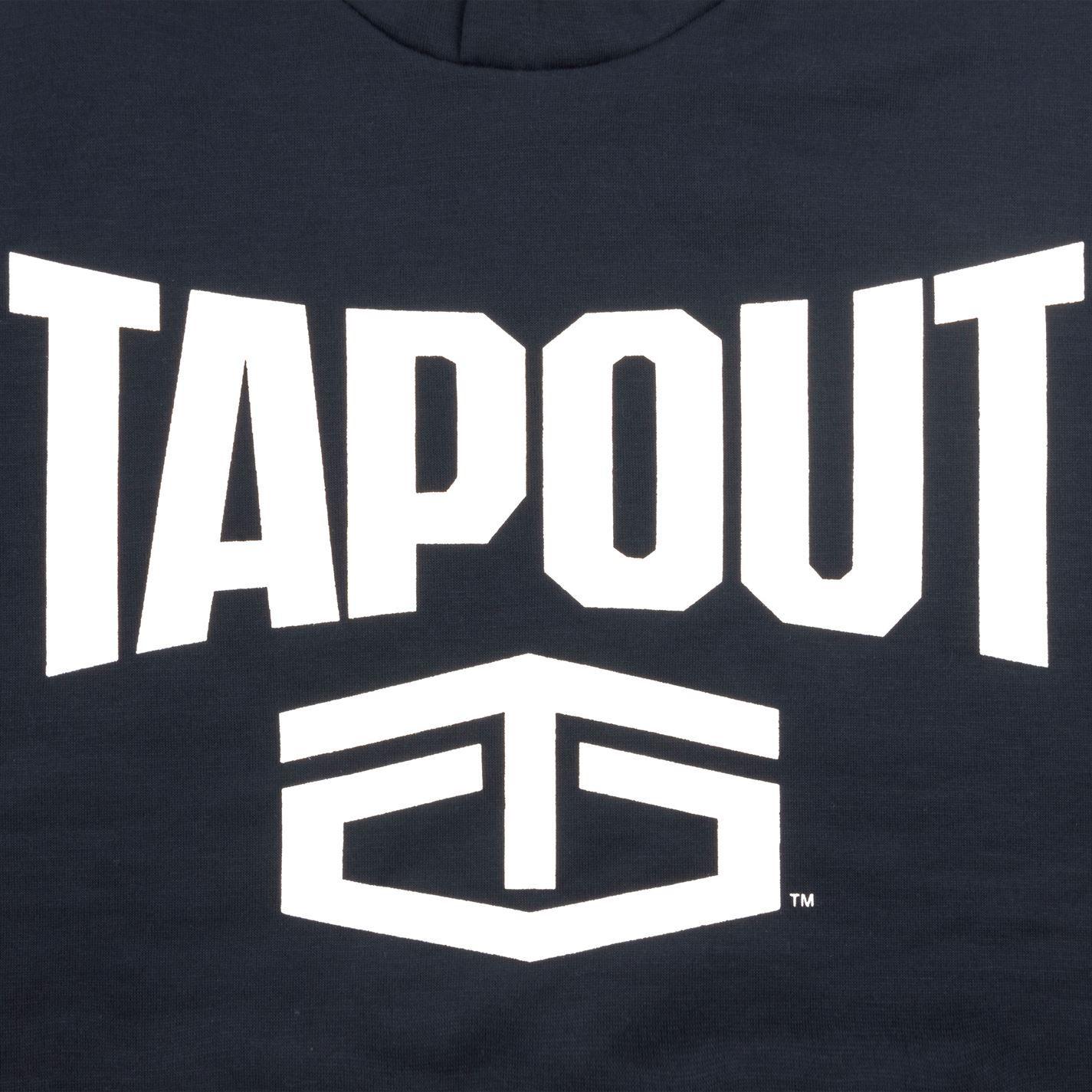 Large Logo - Tapout Mens Large Logo Hoodie OTH Hoody Hooded Top Drawstring