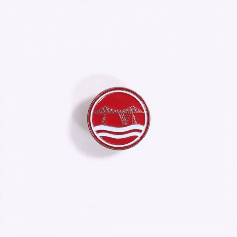 Large Logo - Ironopolis Large Logo Enamel Pin Badge - Home Red - Ironopolis
