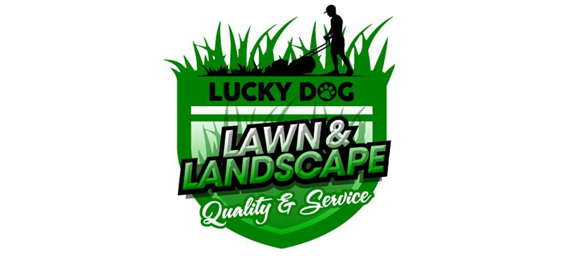 Landscape Logo - Lucky Dog Landscape Logo Sign Dude