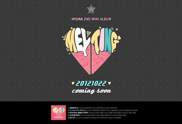 Hyuna Logo - Ready Set Kpop: Hyuna reveals tracklist for Melting