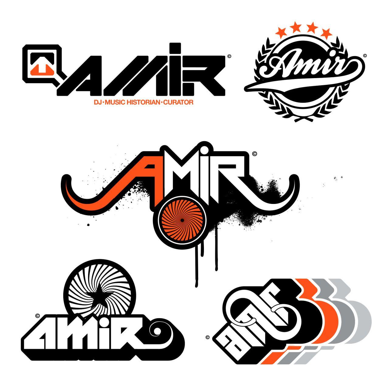 Amir Logo - Mitchy Bwoy — Logo designs / development work for DJ Amir