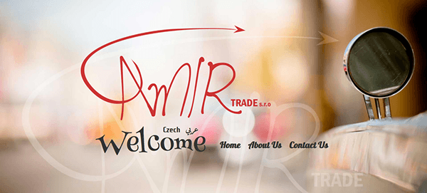 Amir Logo - AMIR-TRADE One-Page Website + Logo + Business Card on Behance