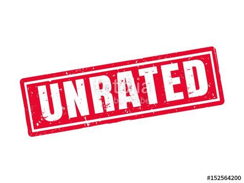 Unrated Logo - unrated red stamp style