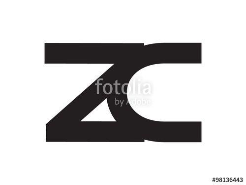 ZC Logo - ZC Letter Identity Monogram Logo Stock Image And Royalty Free