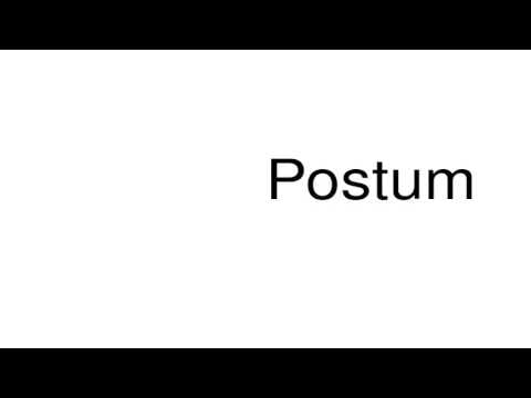 Postum Logo - How to pronounce Postum