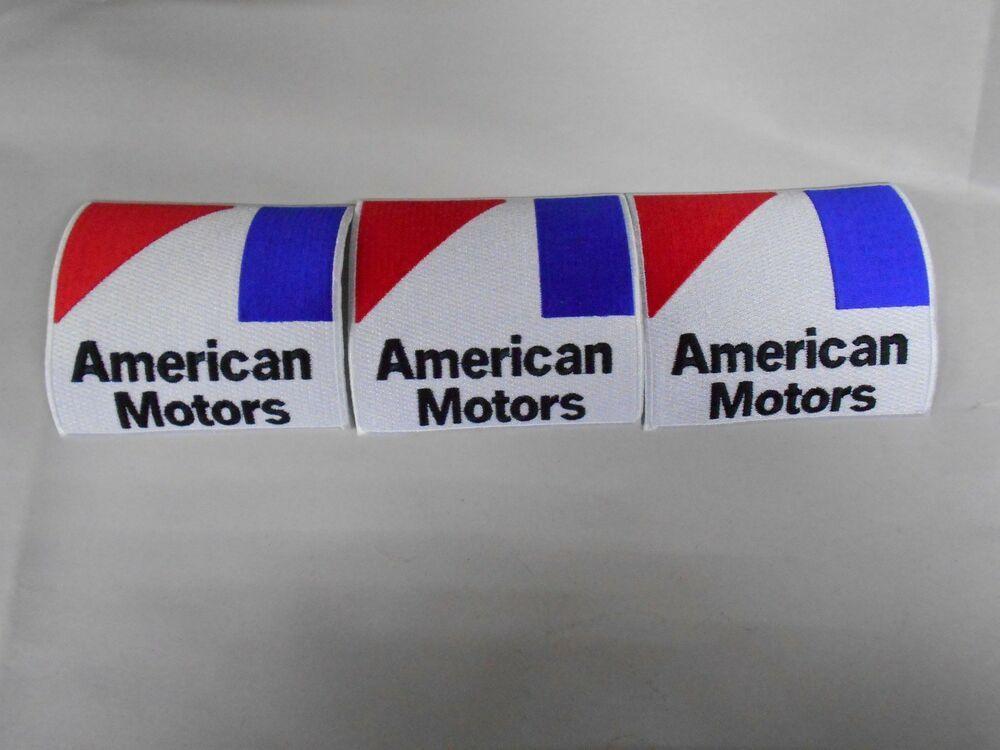 AMX Logo - AMERICAN MOTORS AMC AMX JAVELIN PACER HORNET JEEP 4 LOGO PATCHES LOT OF 3x PCS