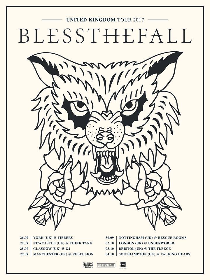 Blessthefall Logo - Bless The Fall Live At Rescue Rooms