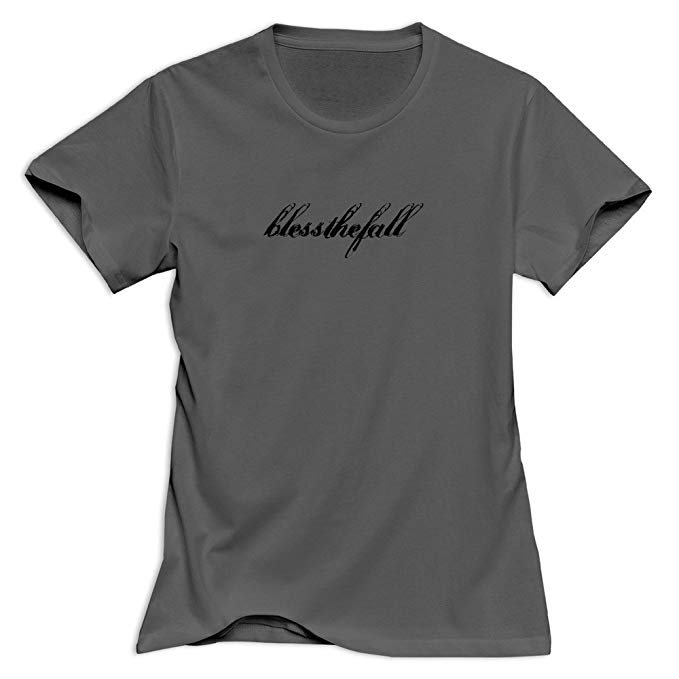 Blessthefall Logo - JJTD Women's Blessthefall Logo T-Shirt DeepHeather US Size L: Amazon ...