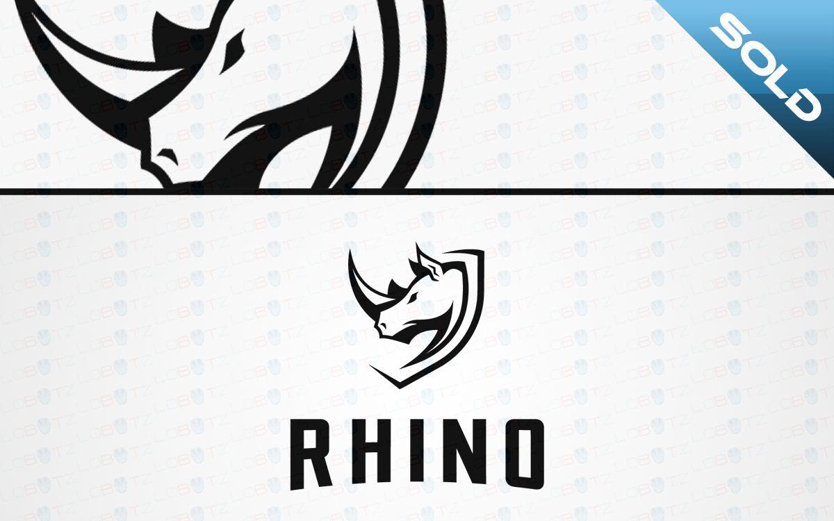 Rino Logo - Rhino Crest Logo Modern & Trendy Rhino Logo For Sale - Lobotz