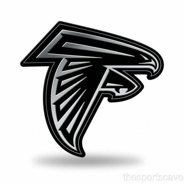 Felcons Logo - Atlanta Falcons Logo 3d Chrome Auto Decal Sticker Truck Car Rico 3x3 ...